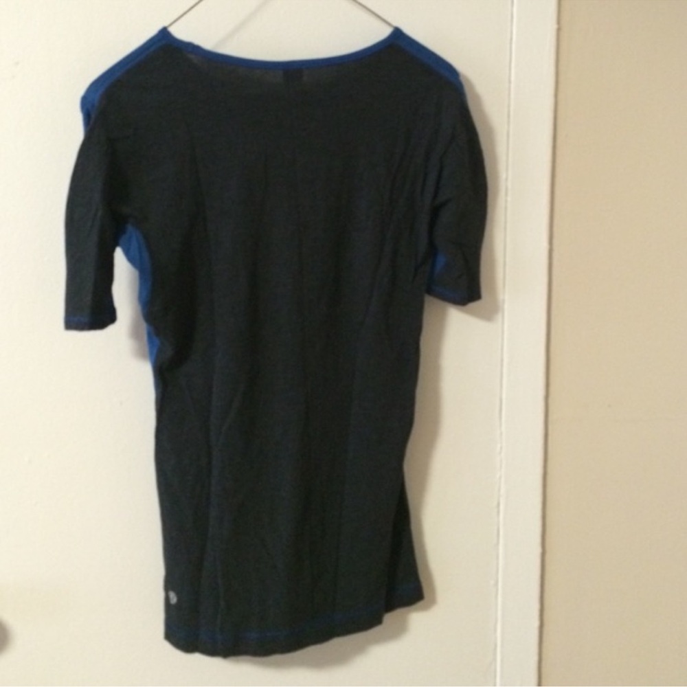 Lululemon Athletica Blue and Black Tee - Picture 2 of 3